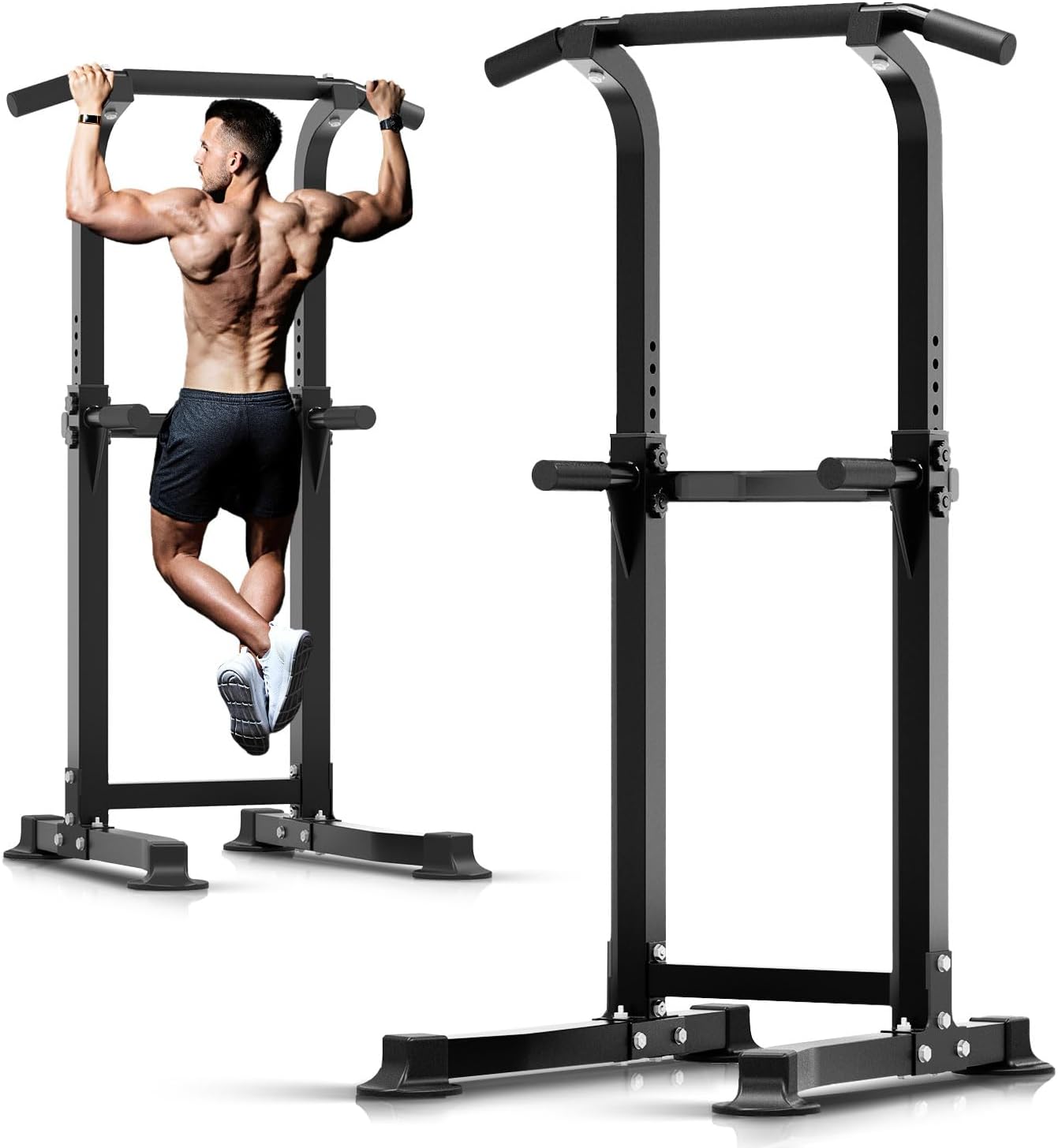 Home Bar Stand - Adjustable Height Pull Up Bar Dip
