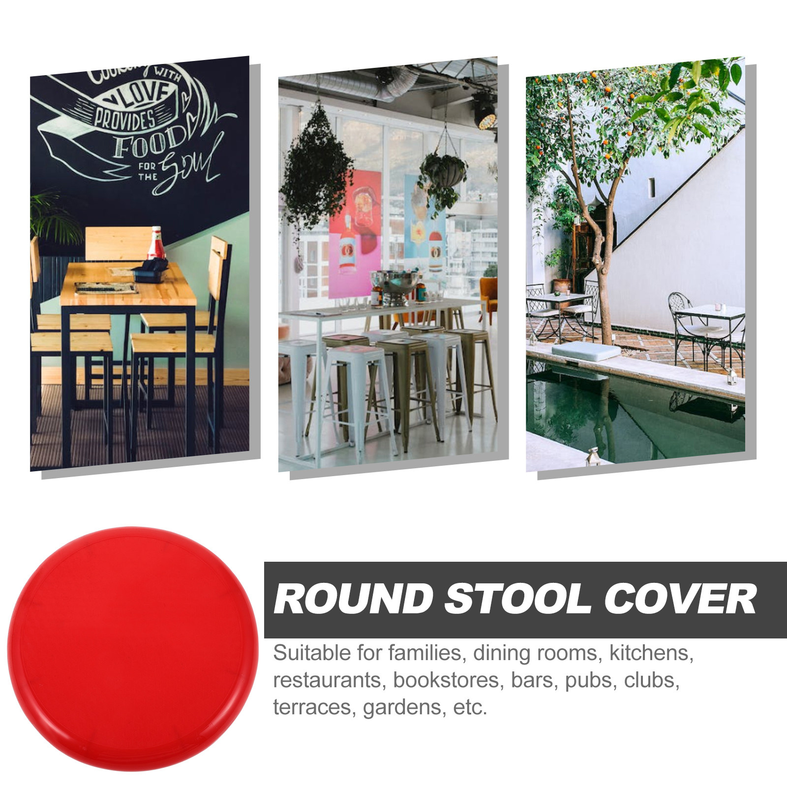 Home Bar Seating - Round Chair Seat Replacement Plastic Stool