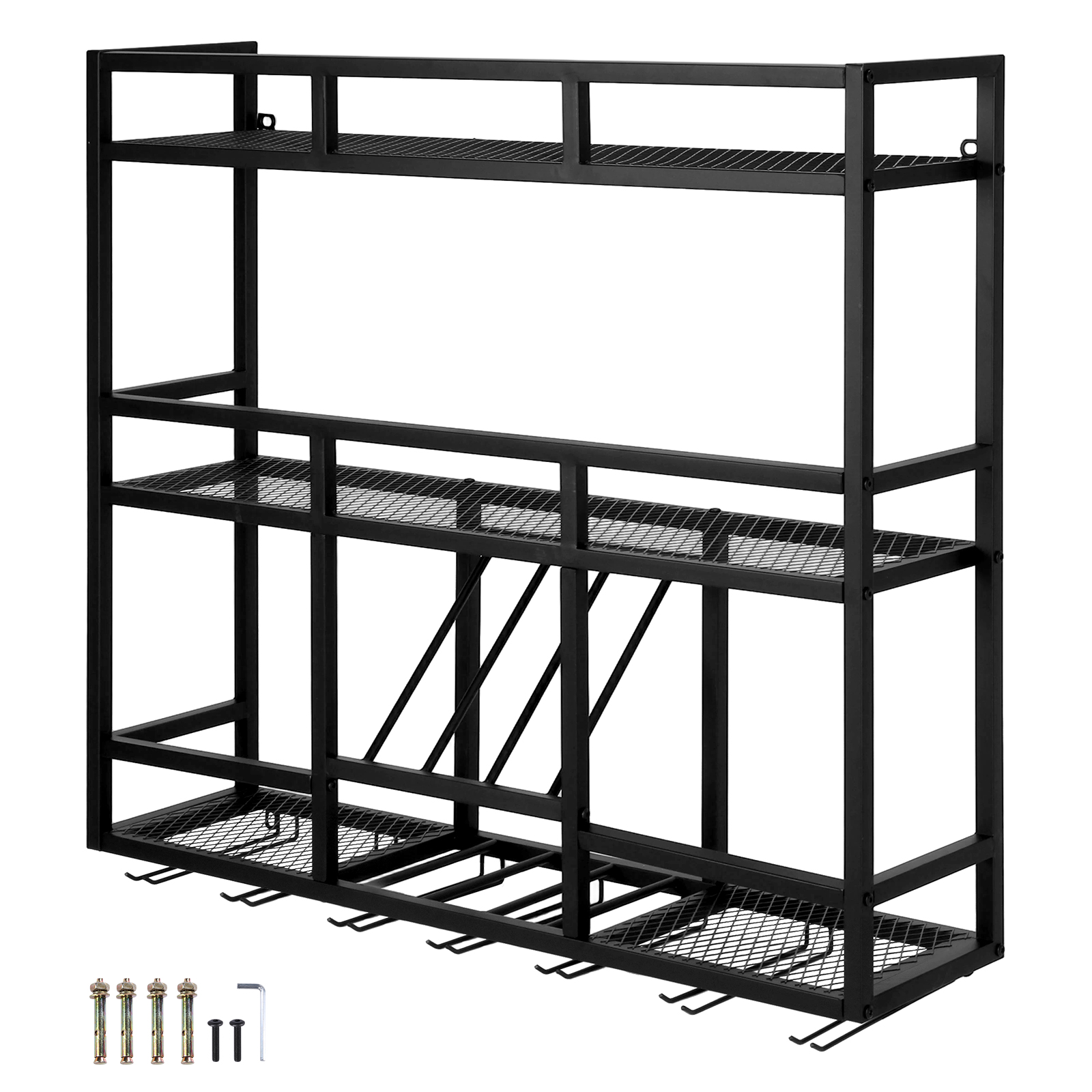 Home Bar Shelves - 3 Tiers Wall Mounted Wine Rack