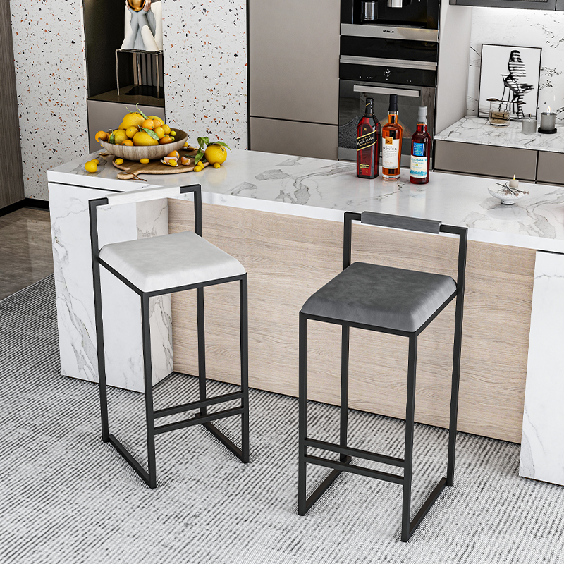 Nordic Velvet Black Bar Chairs - Home Bar Seating recension och pris