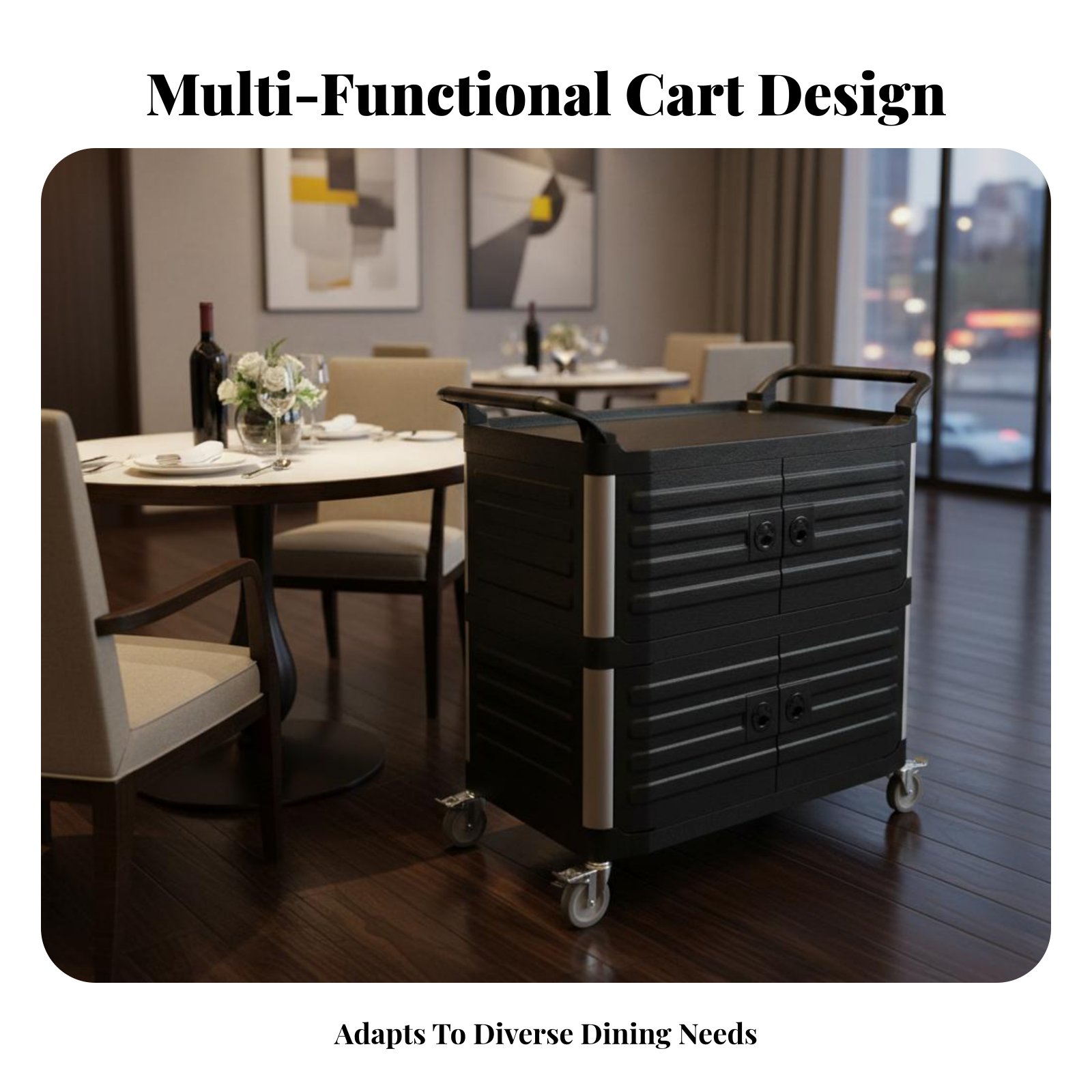 3-Tier utility Cart with caste - Home Bar Shelves recension och pris