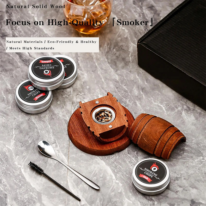 Wooden Cocktail Smoker Kit Smo - Smoking Gun Kit recension och pris