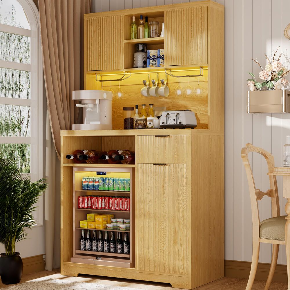 Coffee Bar Cabinet with Mini F - Home Bar And Fridge recension och pris