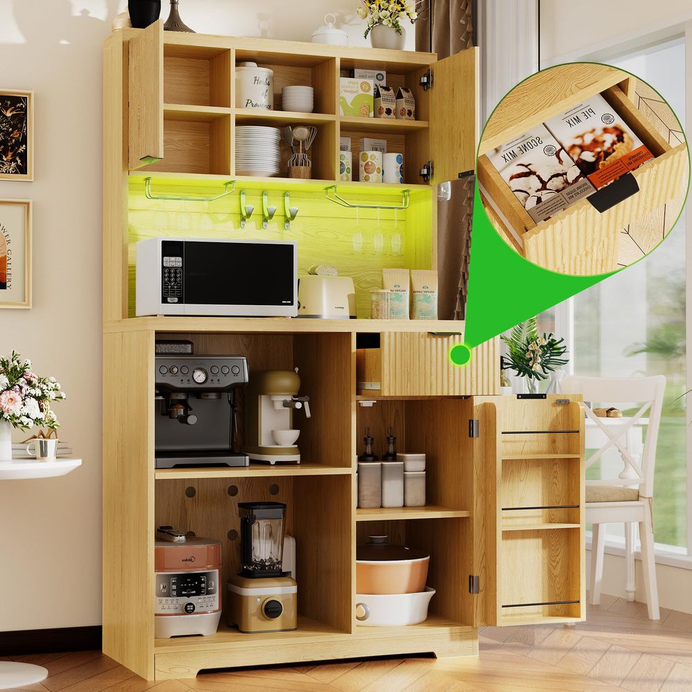 Coffee Bar Cabinet with Mini F - Home Bar And Fridge recension och pris