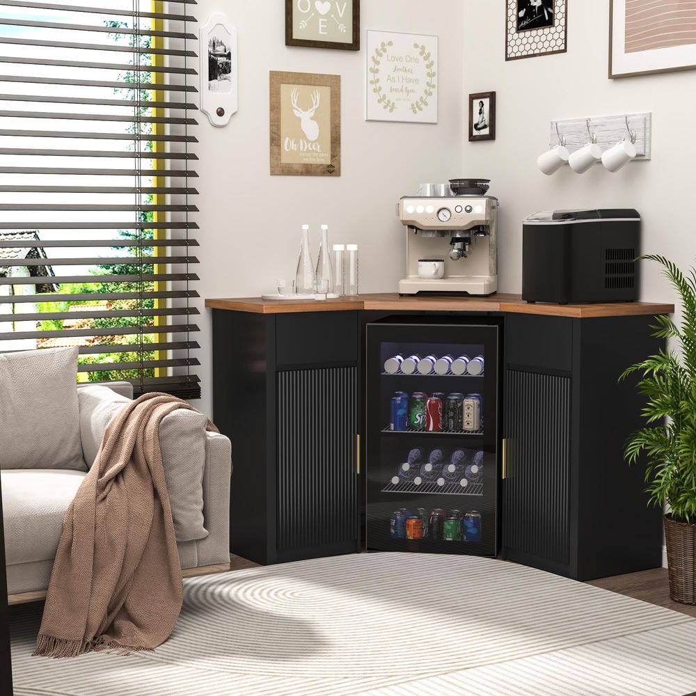 Corner Bar Cabinet with Fridge - Home Bar And Fridge recension och pris