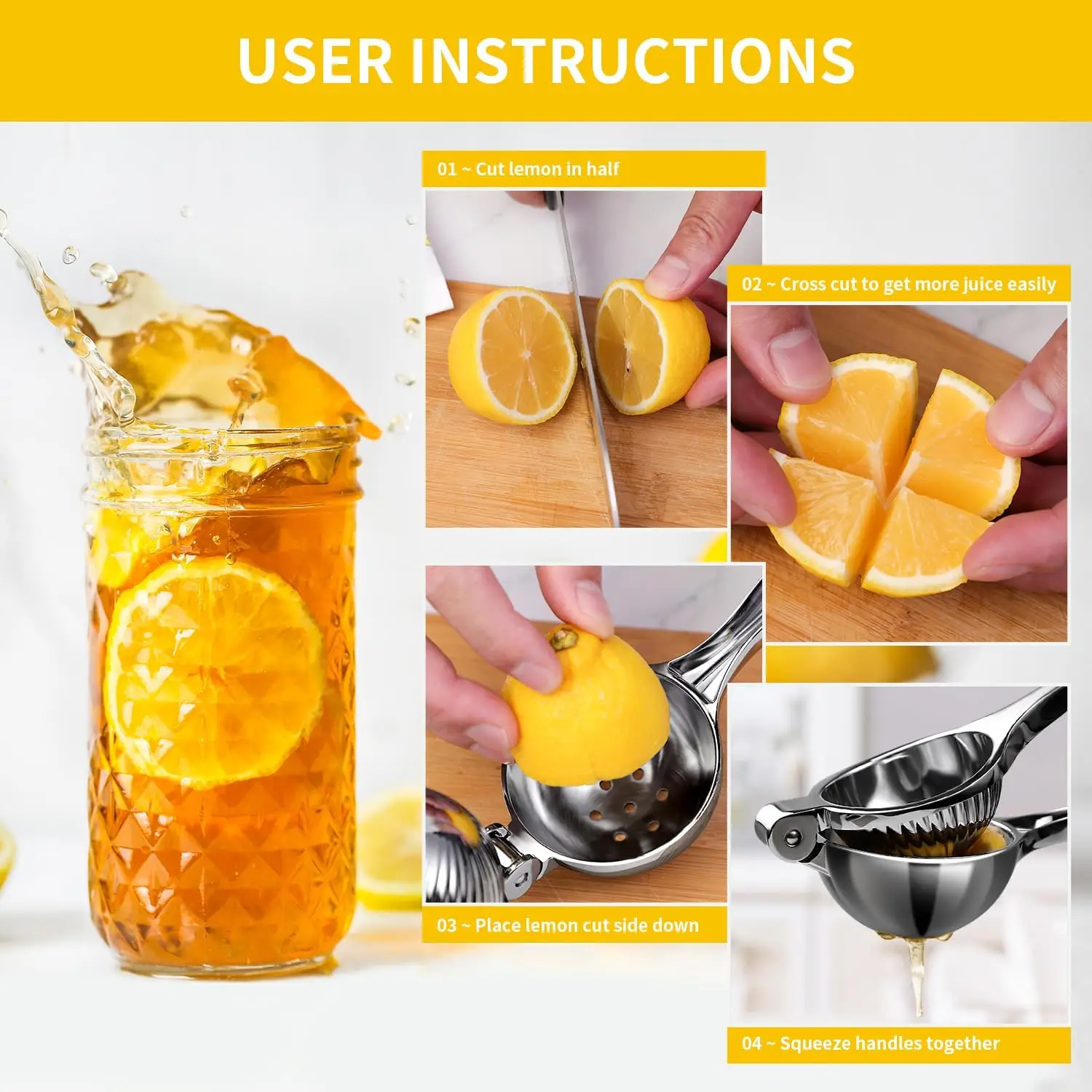 Handheld Citrus Juicer, Heavy  - Citrus Juicer Bar recension och pris