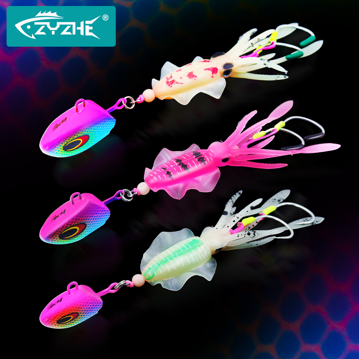 ZYZHE JIG Head Squid Bait With - Jigger Double Sided recension och pris