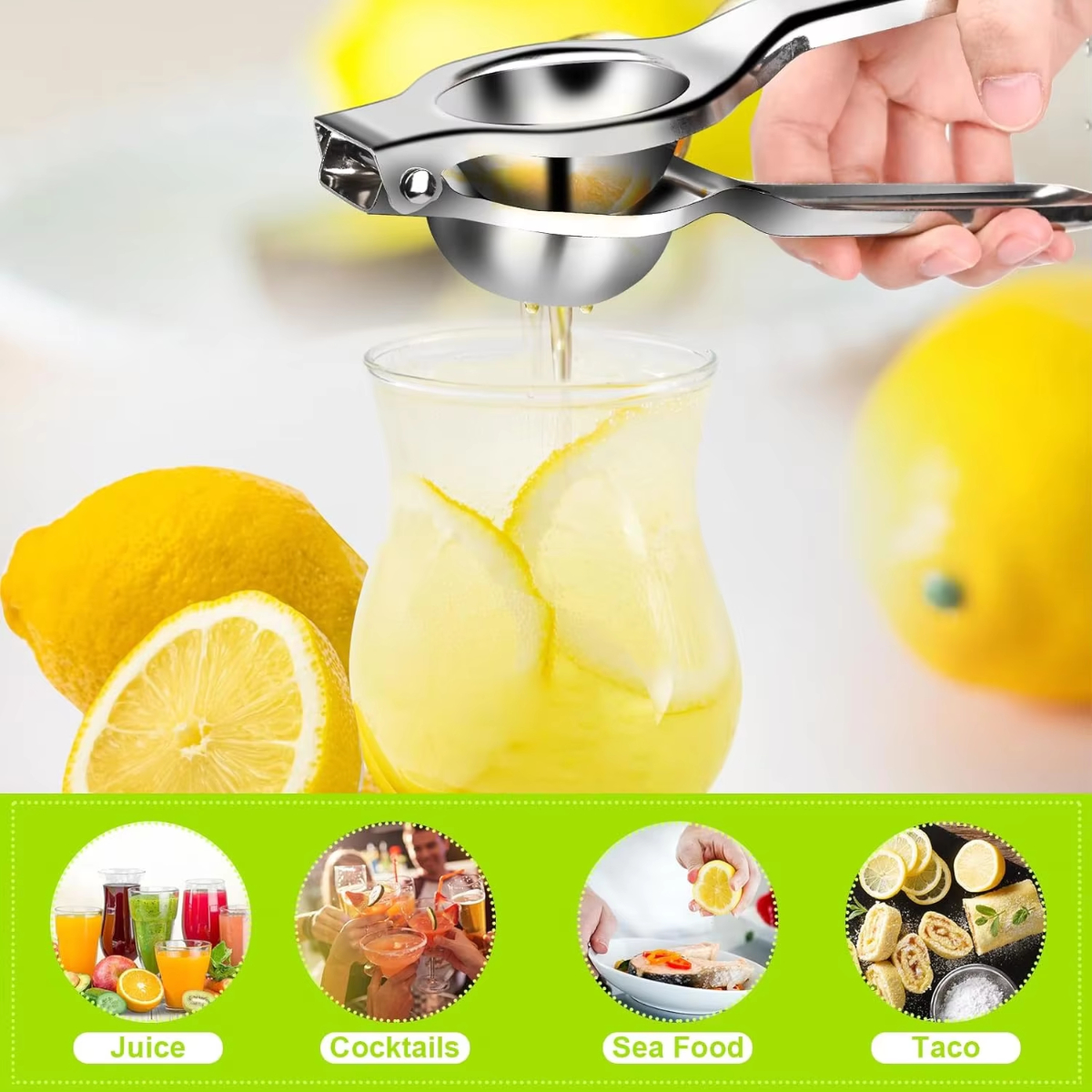 1/2/3pcs Stainless Steel Lemon - Citrus Juicer Bar recension och pris