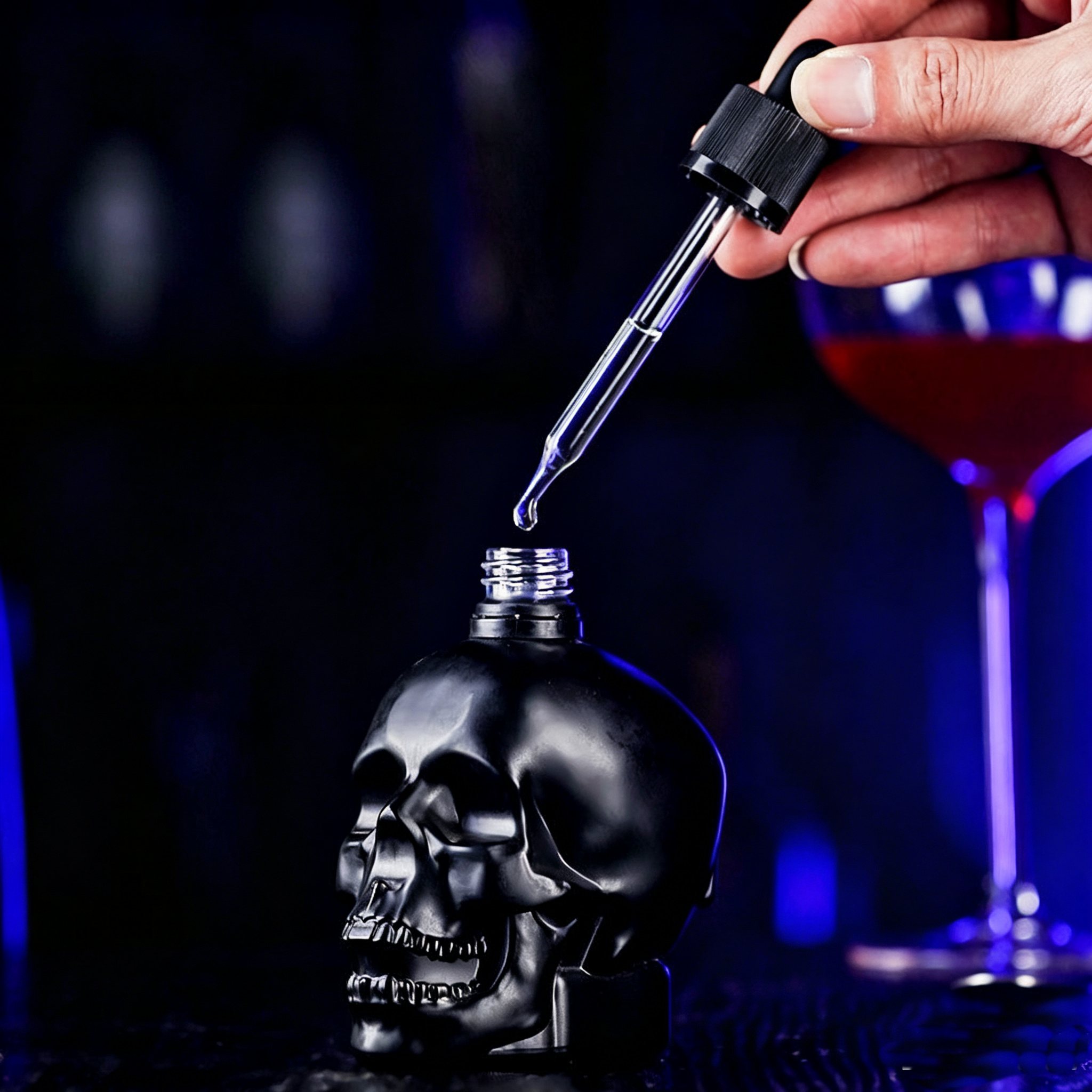 Skull Bittle Bottle Dropper Bo - Bitters Bottle Set recension och pris