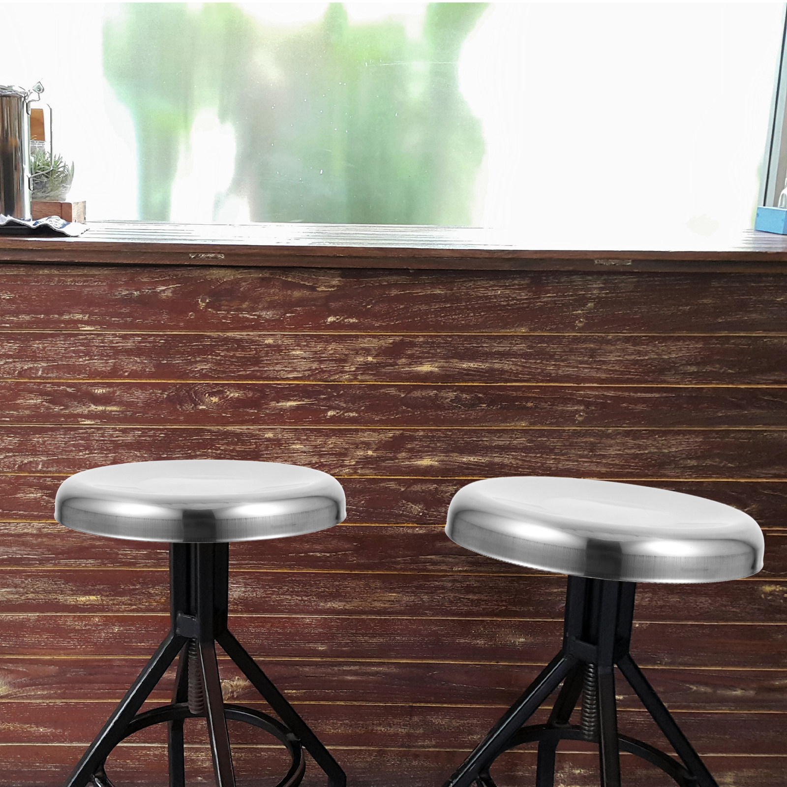 Round Stainless Steel Seat Rep - Home Bar Seating recension och pris