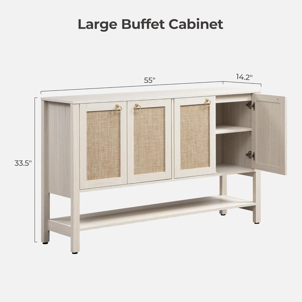 Sideboard Buffet Cabinet with  - Home Bar Shelves recension och pris