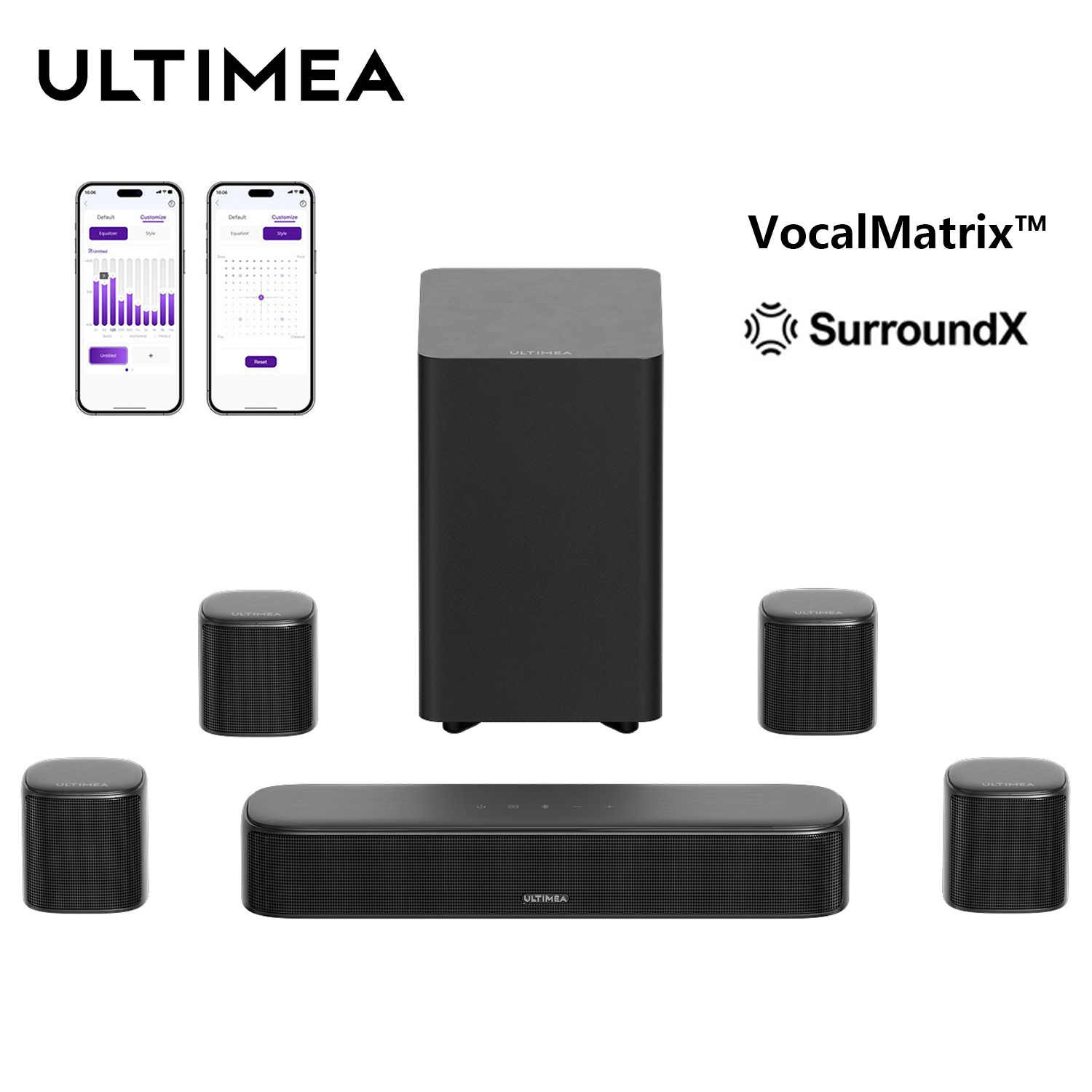 ULTIMEA 7.1ch Sound Bar with S - Home Bar And Theater recension och pris