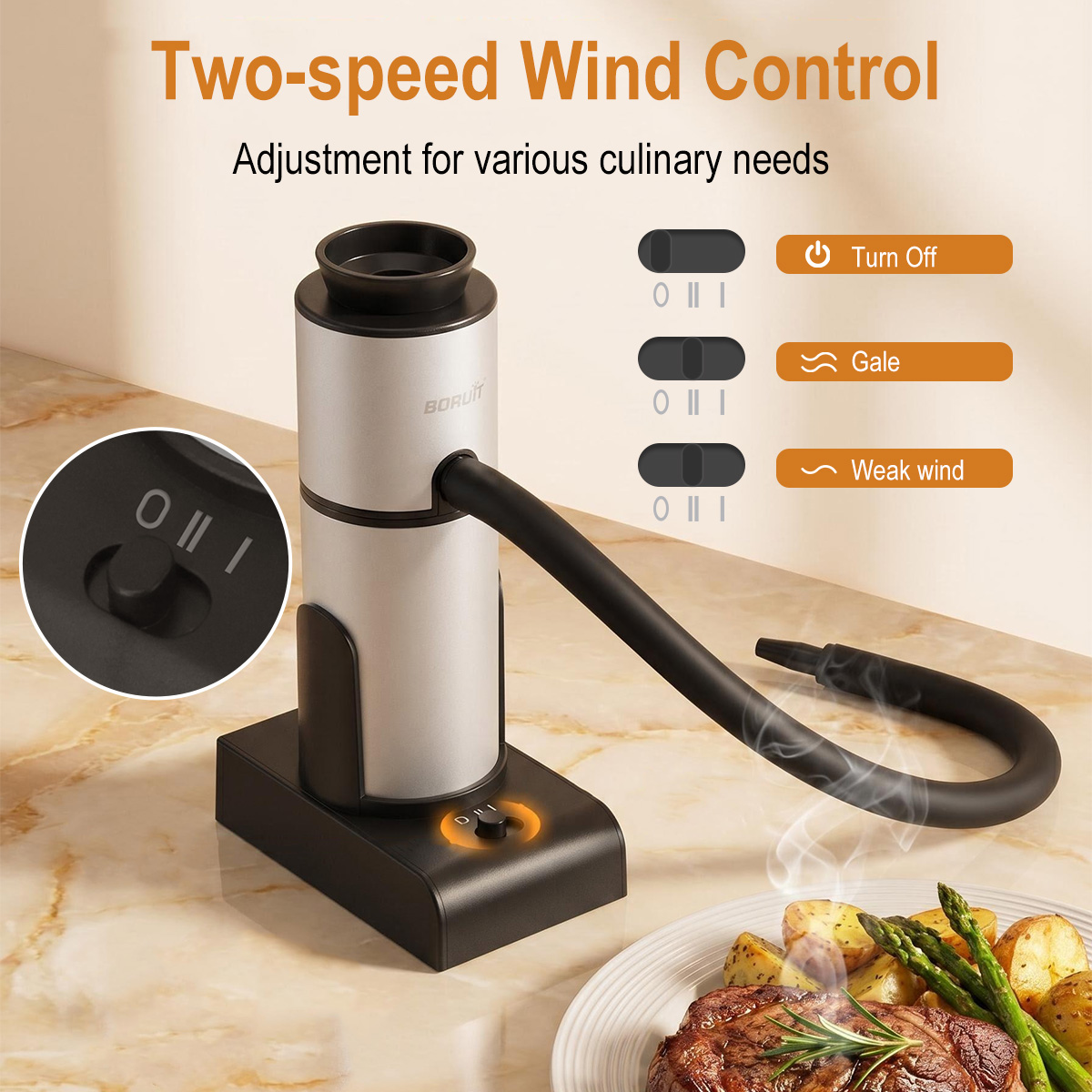 BORUiT SK303 Portable Food Col - Smoking Gun Kit recension och pris