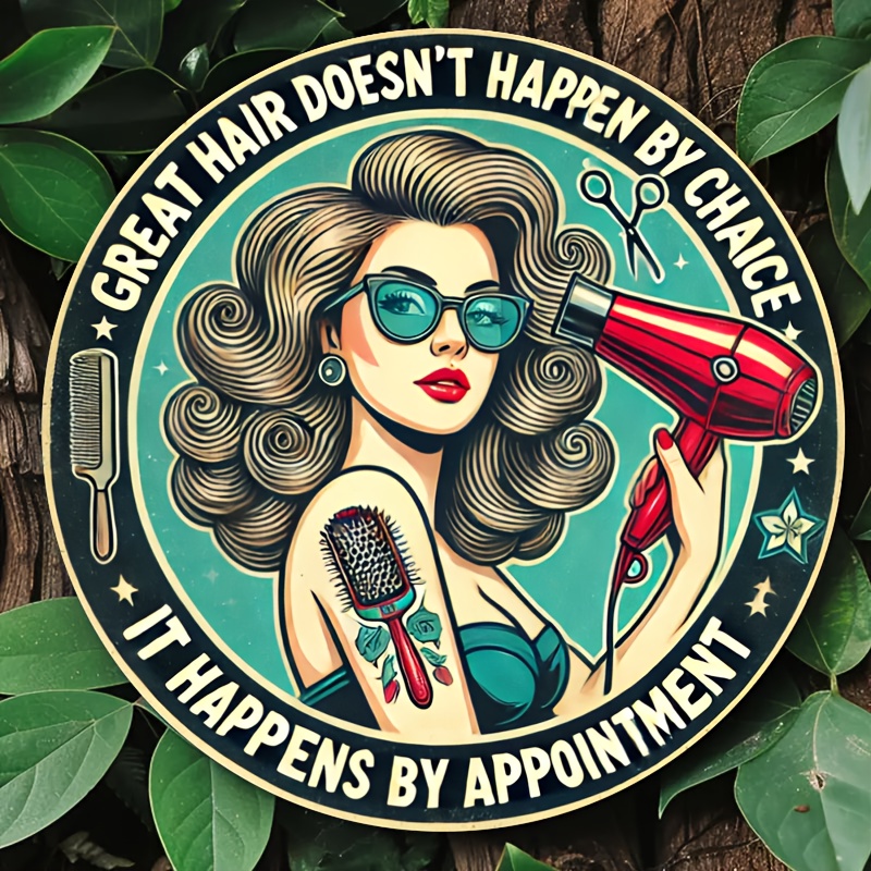 1pc Retro Hair Care Metal Alum - Home Barbershop recension och pris