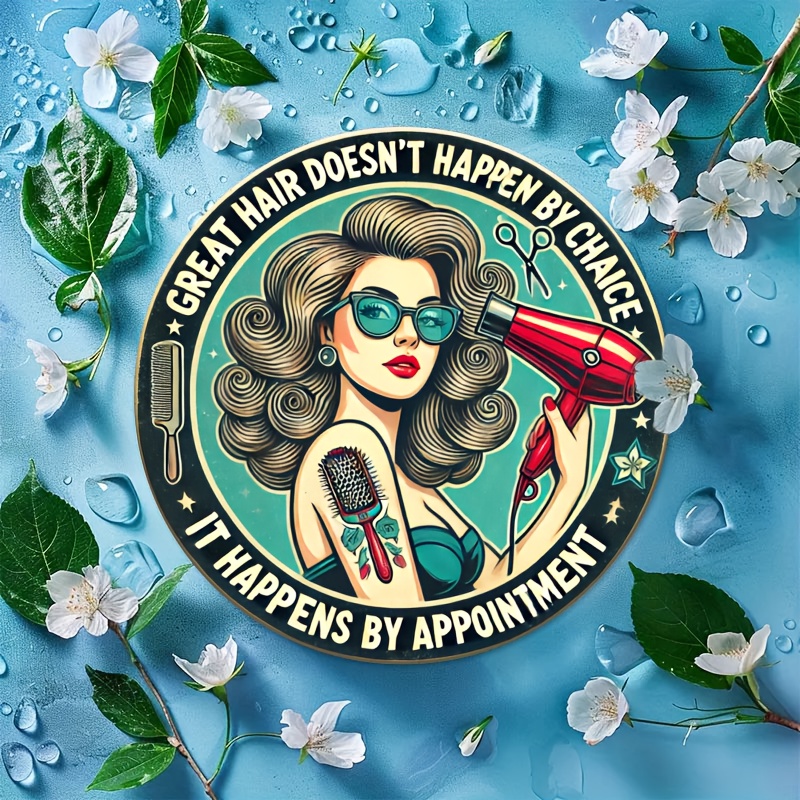 1pc Retro Hair Care Metal Alum - Home Barbershop recension och pris