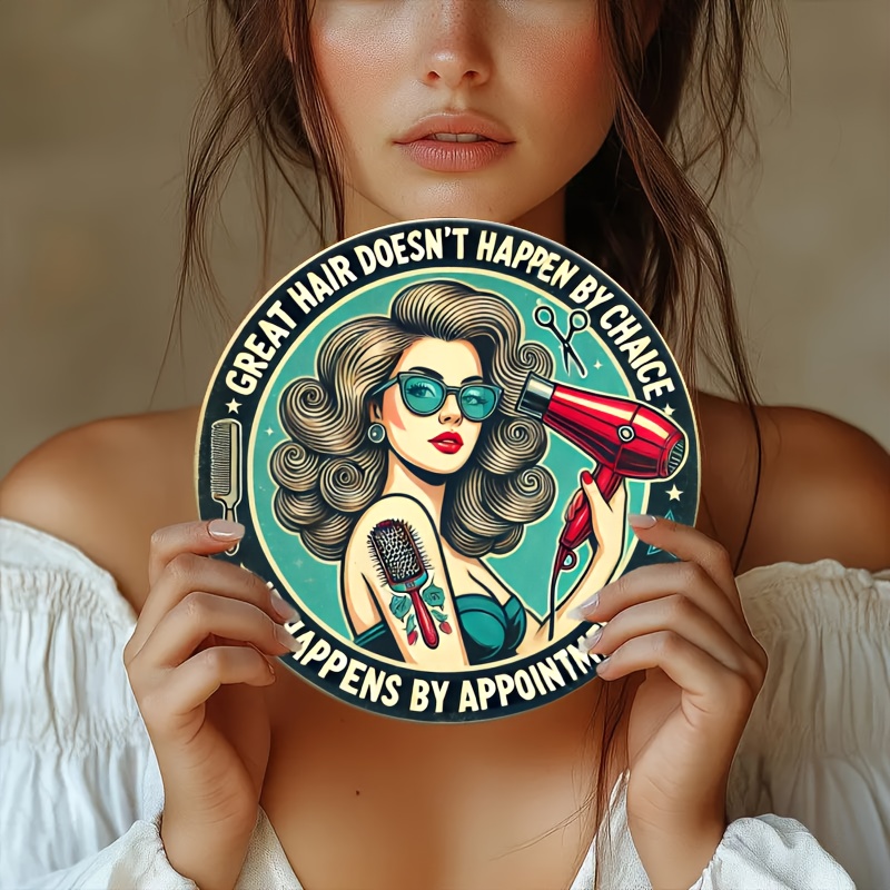 1pc Retro Hair Care Metal Alum - Home Barbershop recension och pris