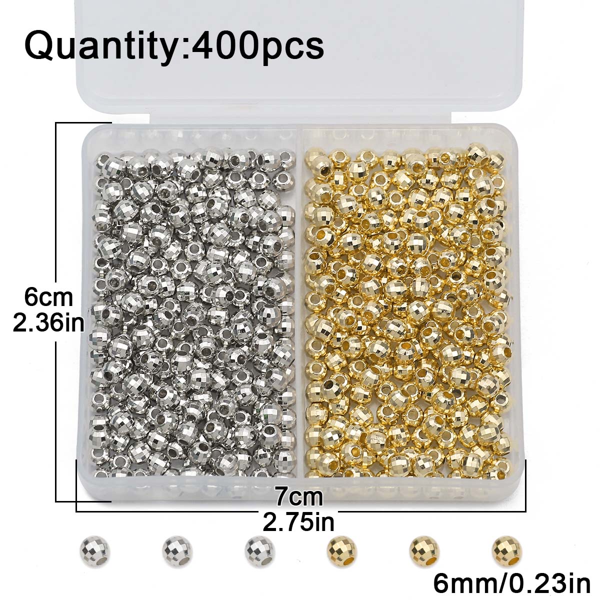 200PCS 4MM faceted round Loose - Bar Cart Gold recension och pris