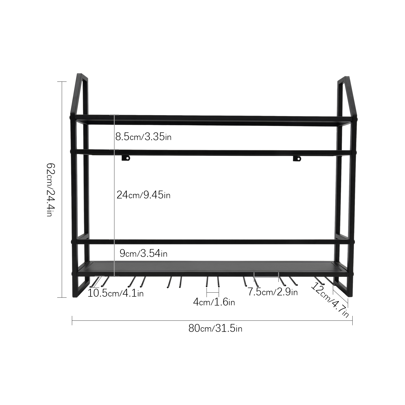 Double-layer Wine Rack Wall-Mo - Home Bar Stand recension och pris