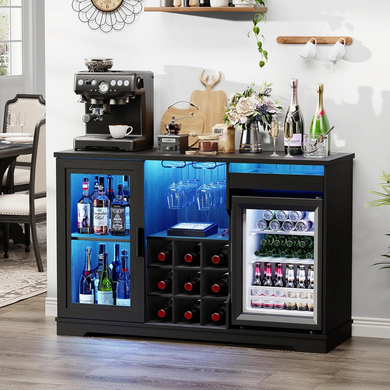 Coffee Bar Cabinet with Fridge - Home Bar And Fridge recension och pris