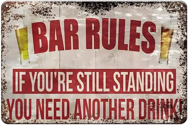 Funny Vintage Tin Signs Retro  - Home Bar Stand recension och pris