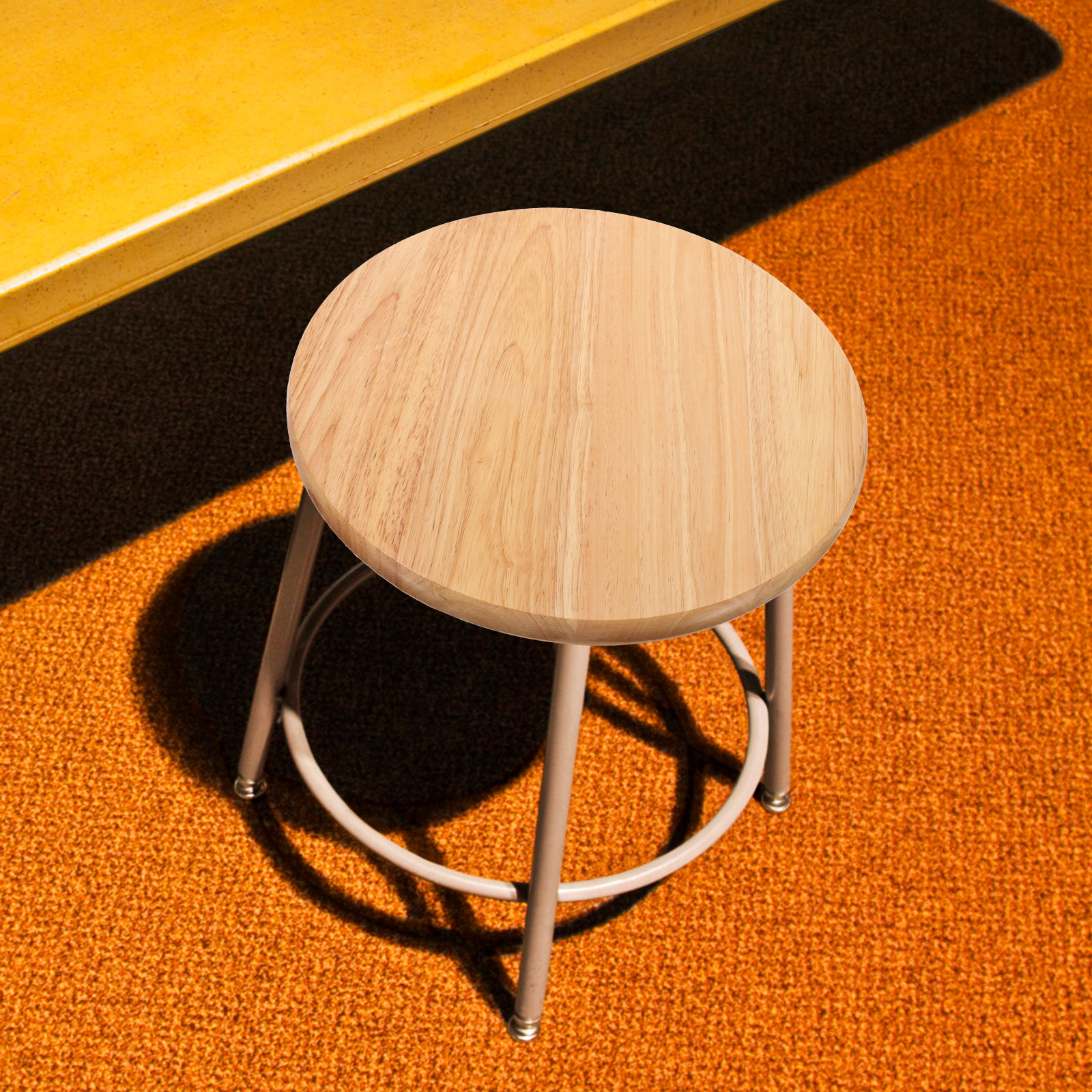 Round Wooden Bar Stool Seat Re - Home Bar Seating recension och pris