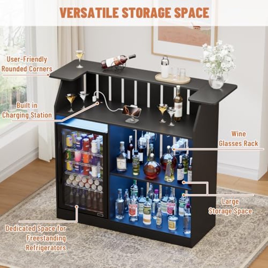 U-Shape Bar Table for home bar - Home Bar And Fridge recension och pris