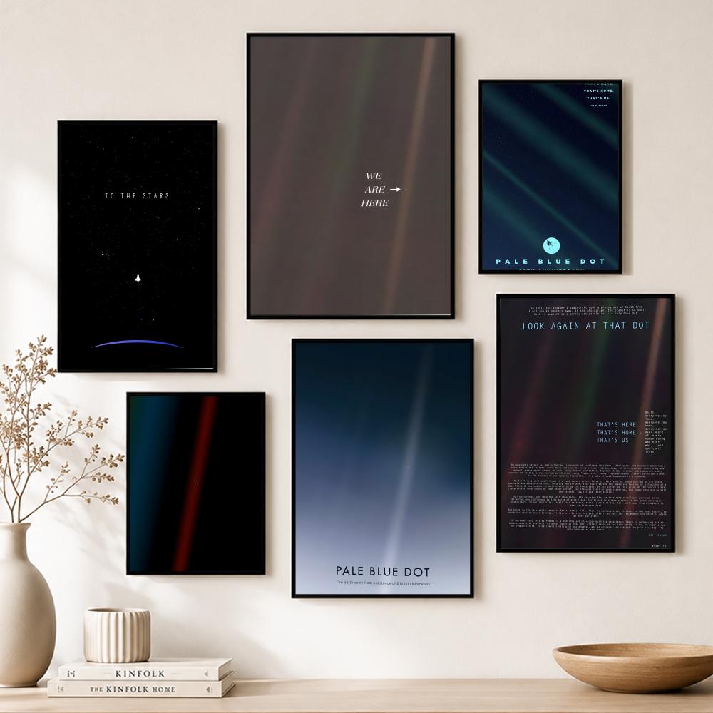 Cosmic Pale Blue Dot Poster Pa - Home Bar And Theater recension och pris