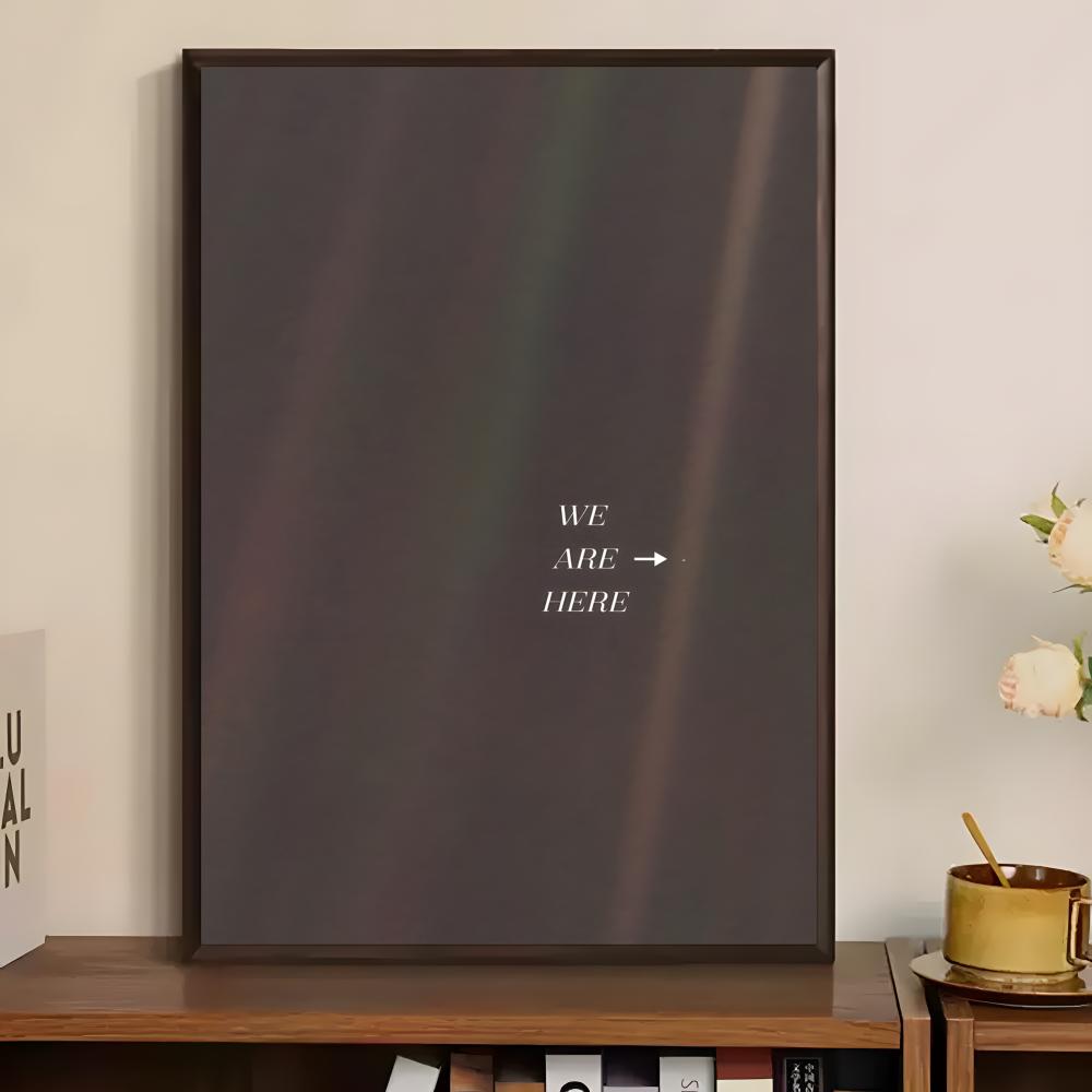 Cosmic Pale Blue Dot Poster Pa - Home Bar And Theater recension och pris