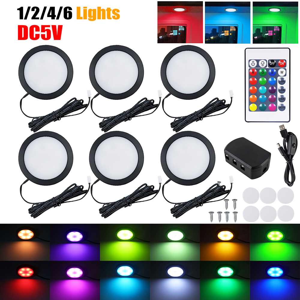 1/2/4/6 Lamp RGB LED Under Cab - Home Bar And Cabinet recension och pris