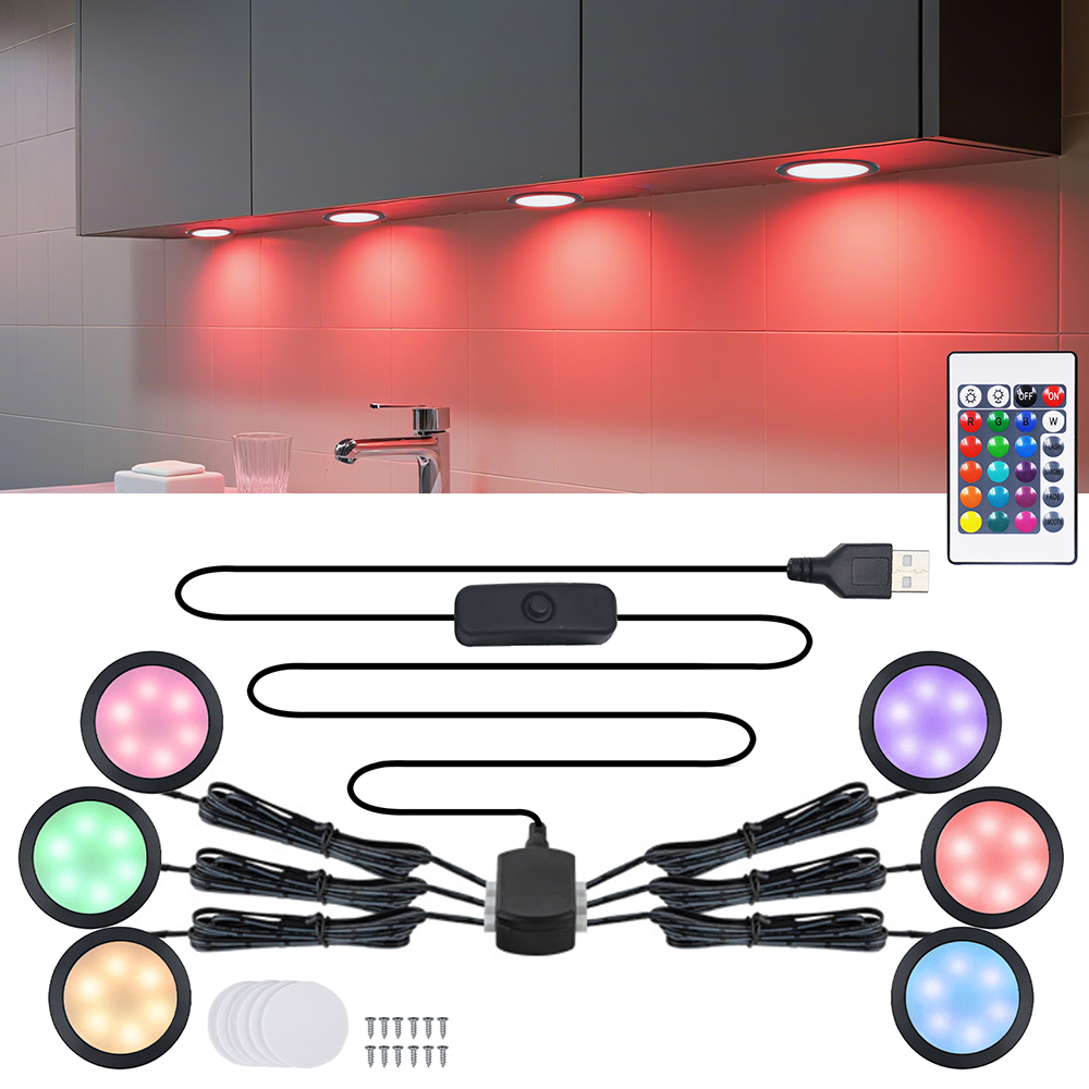 1/2/4/6 Lamp RGB LED Under Cab - Home Bar And Cabinet recension och pris