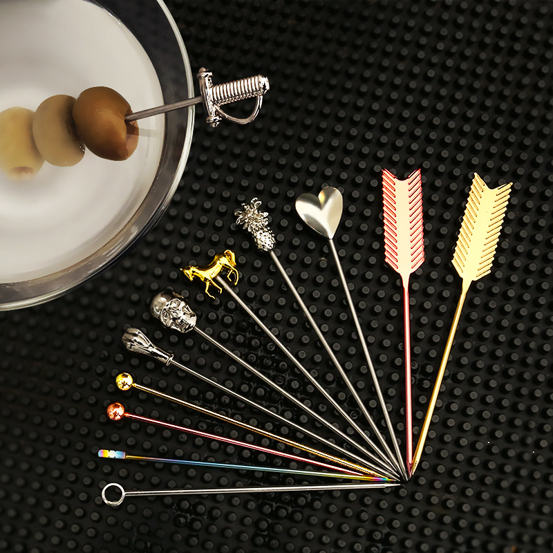 Cocktail Pick Stainless Steel  - Bitters Bottle Set recension och pris