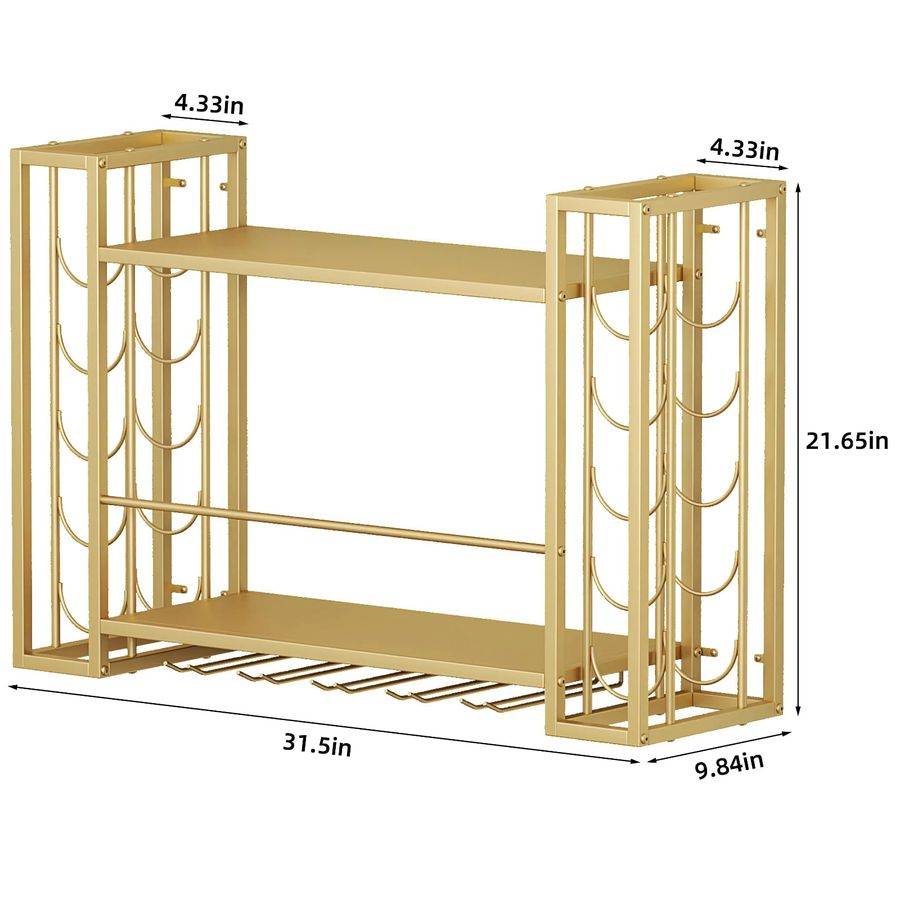 Wall Mounted Wine Rack, Wine R - Home Bar Shelves recension och pris