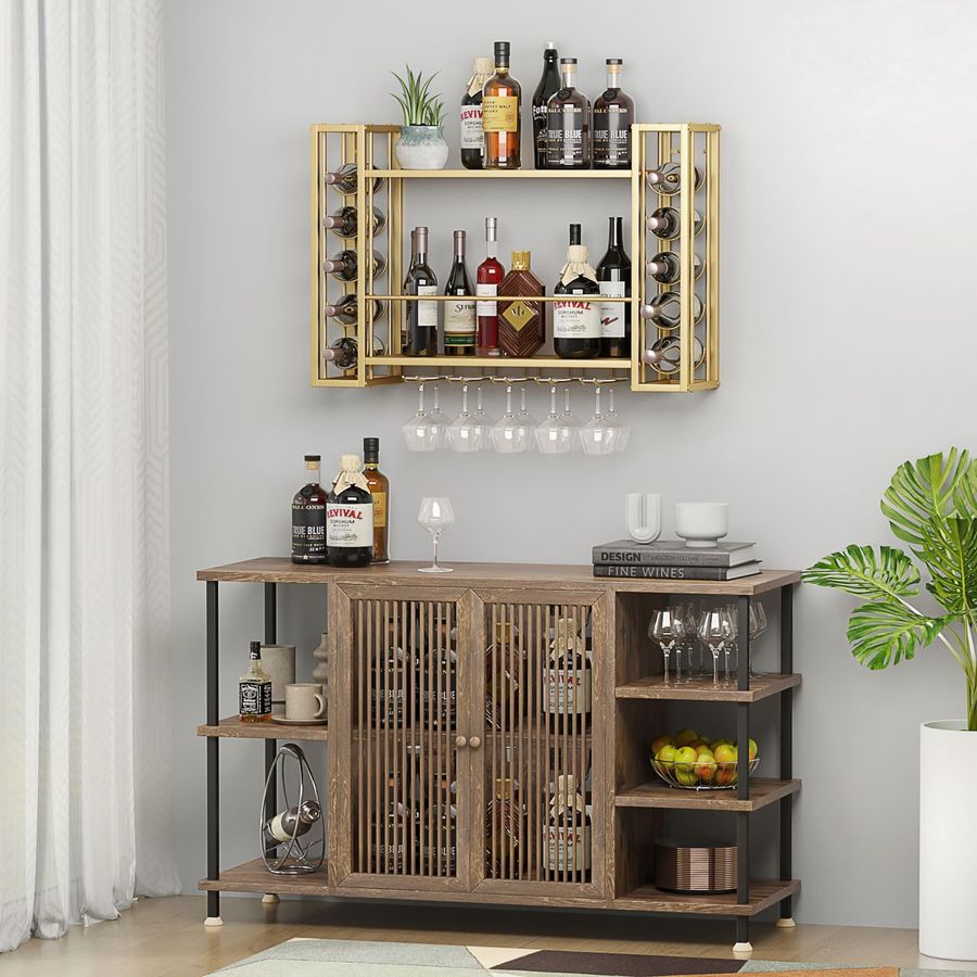 Wall Mounted Wine Rack, Wine R - Home Bar Shelves recension och pris
