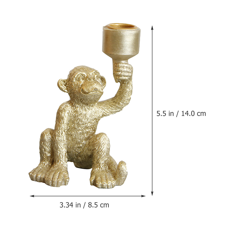 Resin Monkey Pillar Holder Des - Home Bar Stand recension och pris