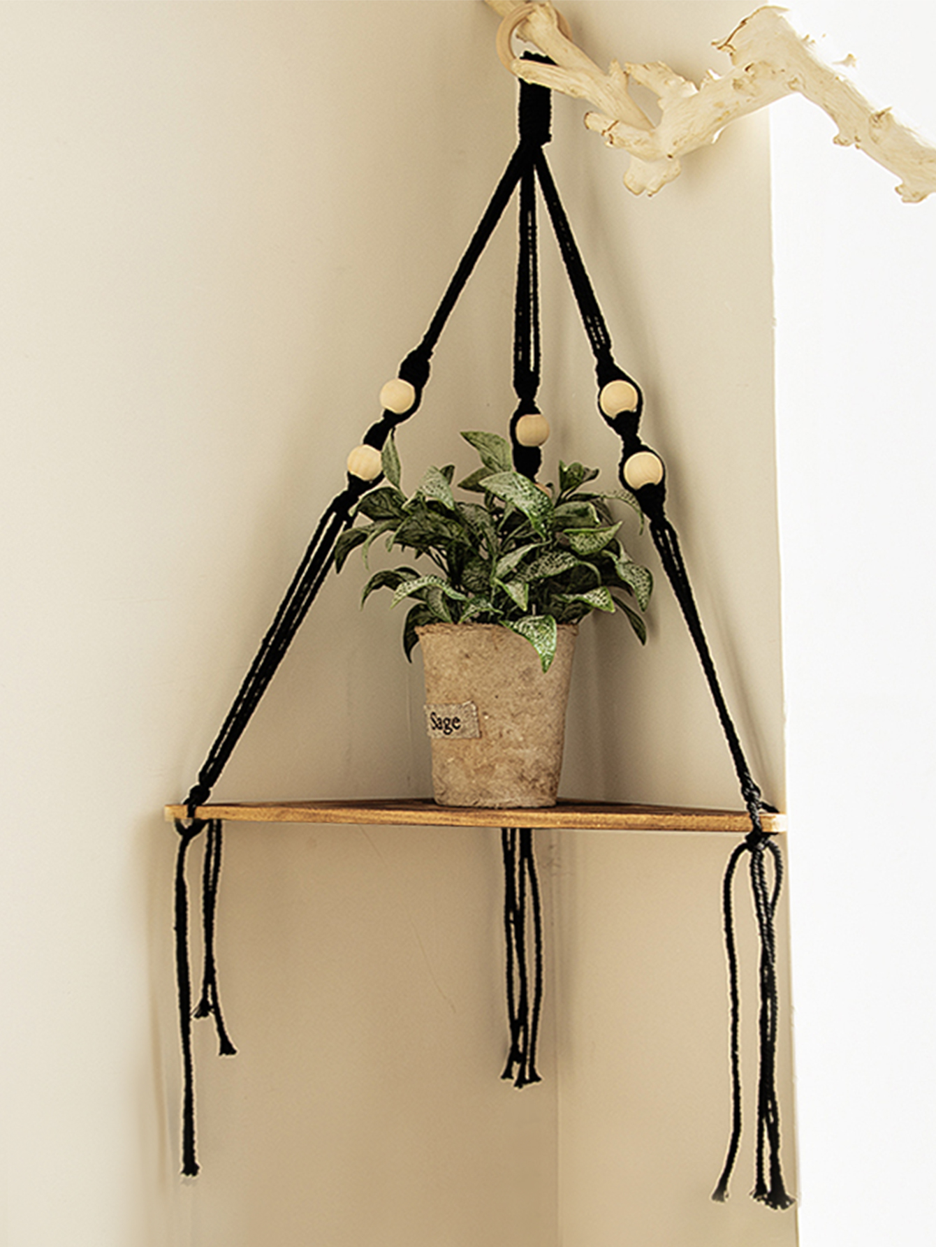 Wooden Corner Shelf Wall Decor - Home Bar Shelves recension och pris