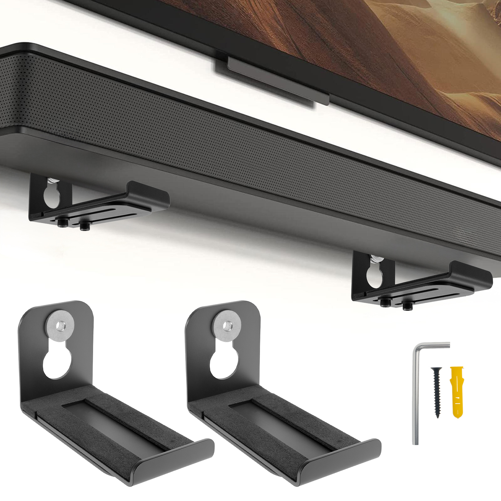 2Pcs Soundbar Speaker Stands W - Home Bar Stand recension och pris
