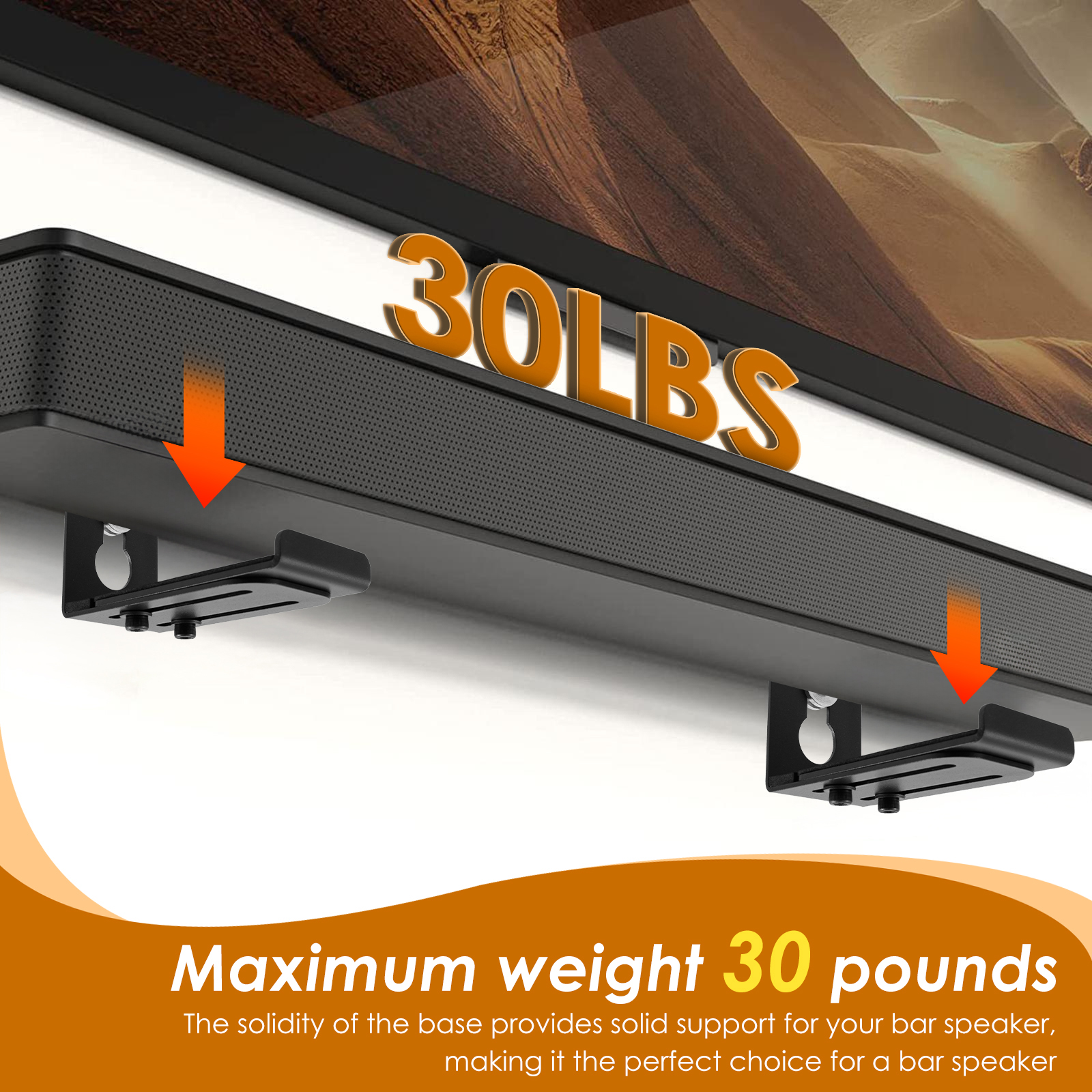 2Pcs Soundbar Speaker Stands W - Home Bar Stand recension och pris