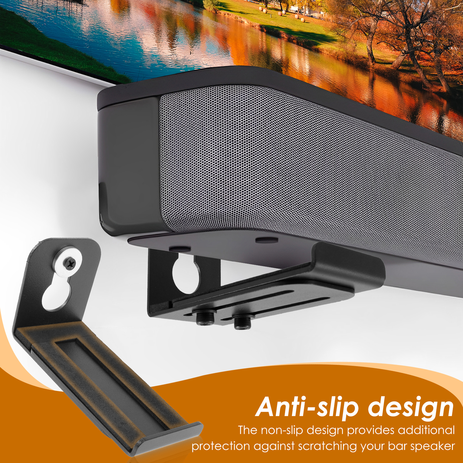 2Pcs Soundbar Speaker Stands W - Home Bar Stand recension och pris
