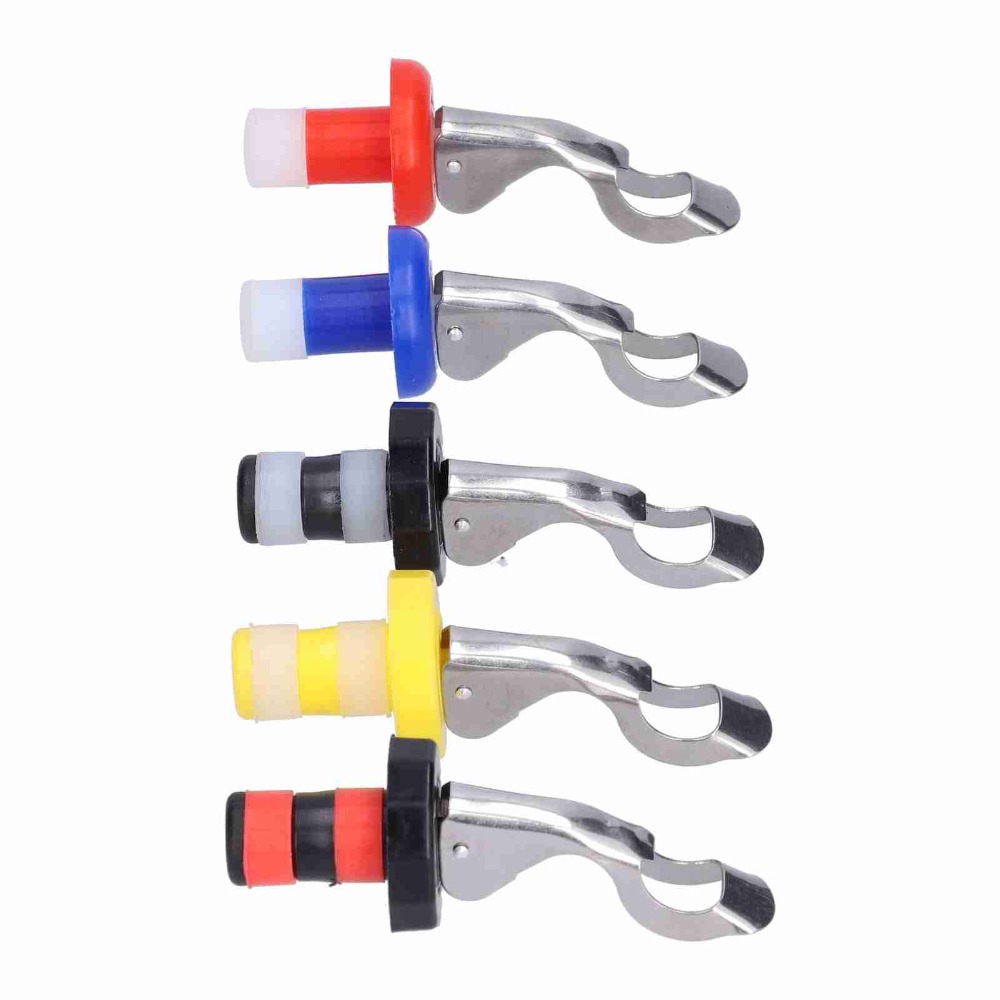 5pcs Silicone Wine Bottle Plug - Wine Preservation Pump recension och pris
