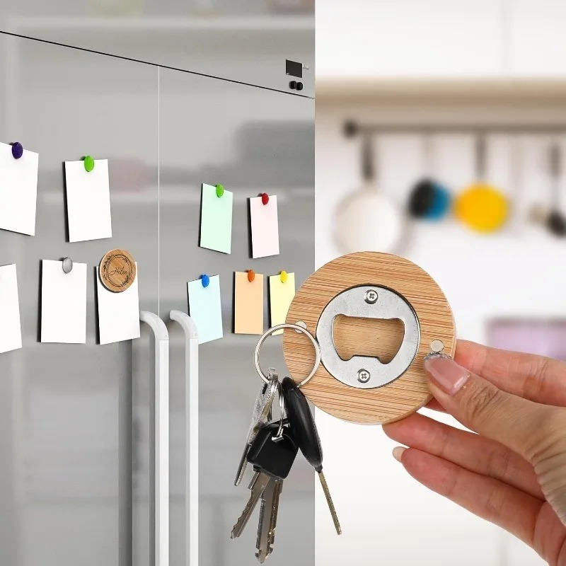 10/1pcs Magnetic Bamboo Bottle - Home Bar And Fridge recension och pris
