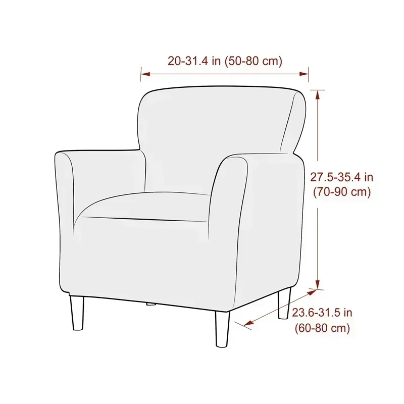 1PC Jacquard Tub Armchairs Cha - Home Bar Seating recension och pris