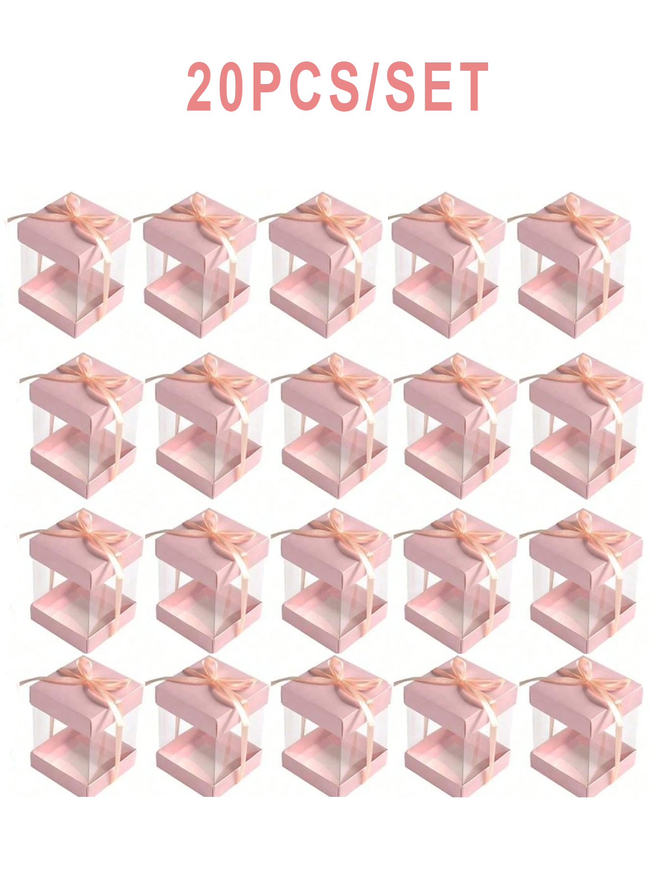10PCS Clear PET Gift Boxes wit - Bar Cart Gold recension och pris